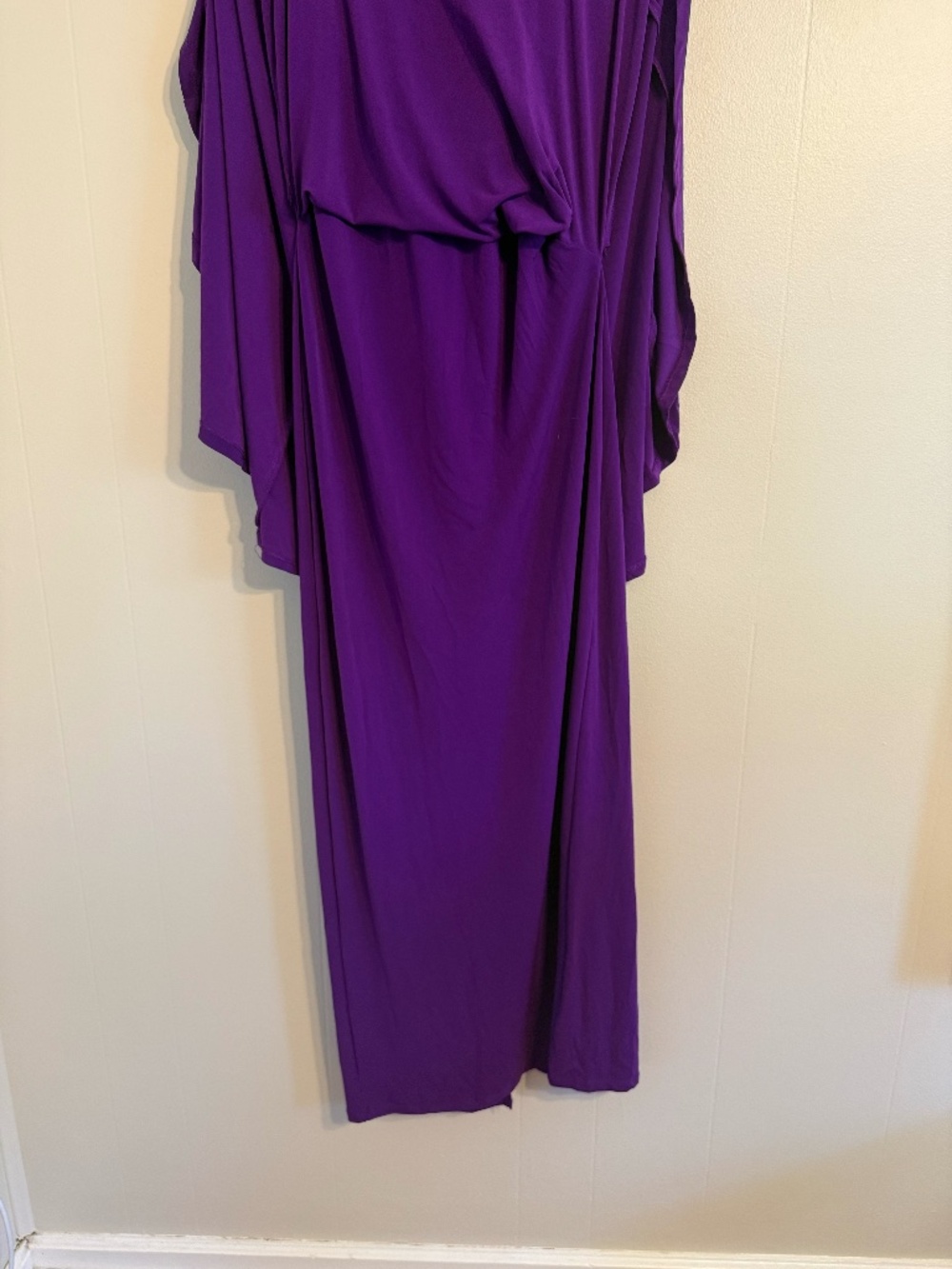 Lauren Ralph Lauren Elegant Cold Shoulder Maxi Dress, Size 6, Fully Lined